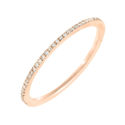 Diamond Micropavé Eternity Band 14K