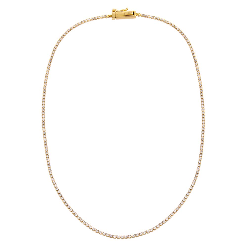 Classic Thin Tennis Necklace