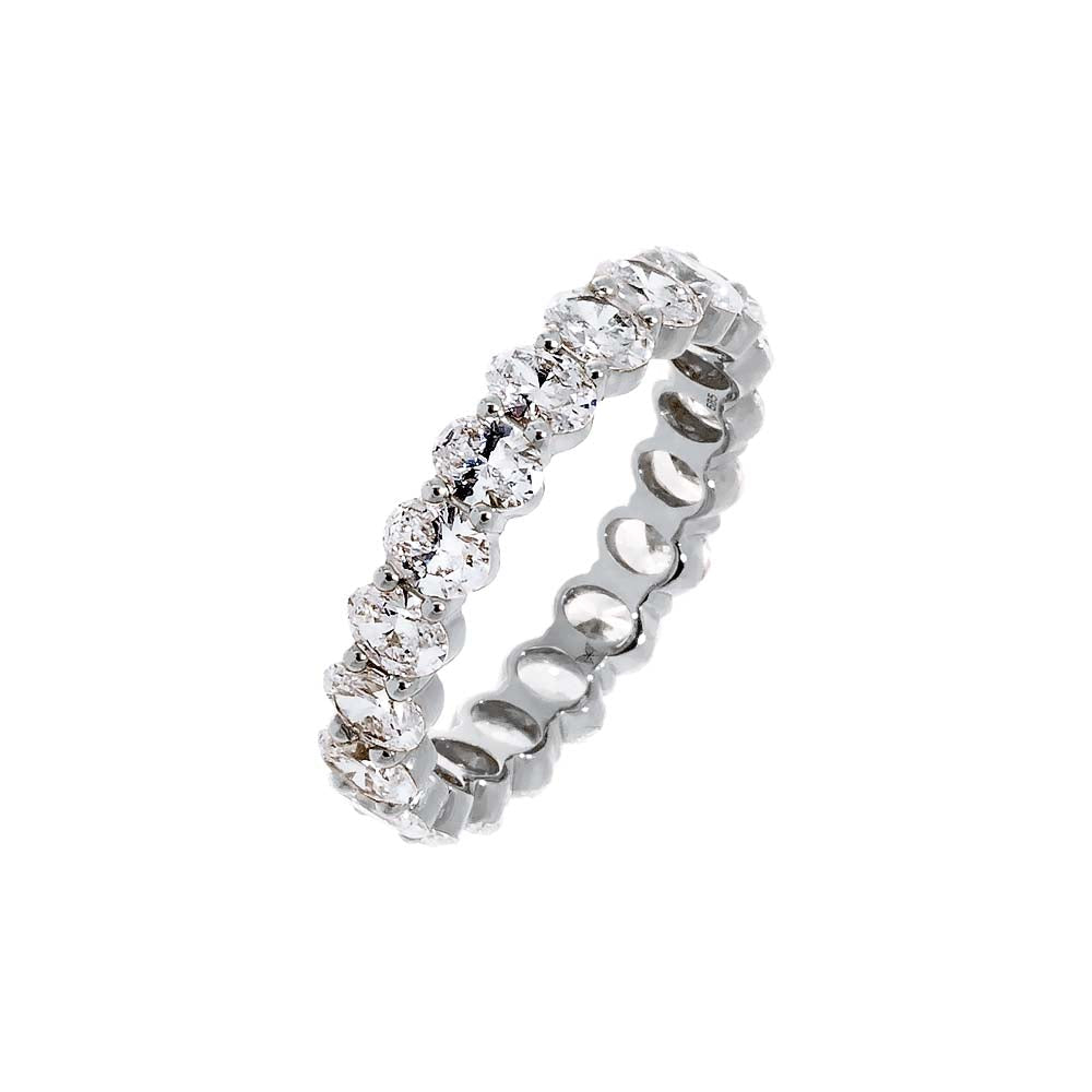 Lab Grown Diamond Oval Eternity Band 14K