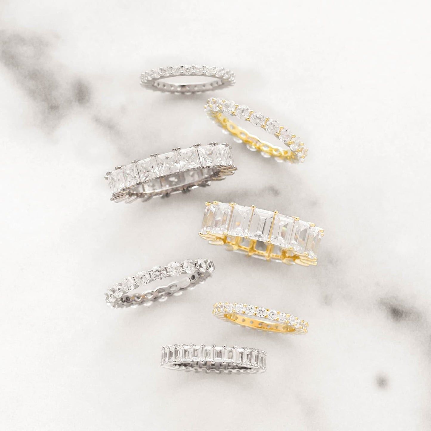 Thin CZ Eternity Band